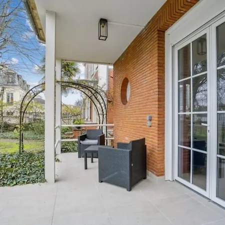 Proche Paris Avec Jardin 公寓 圣格拉蒂安